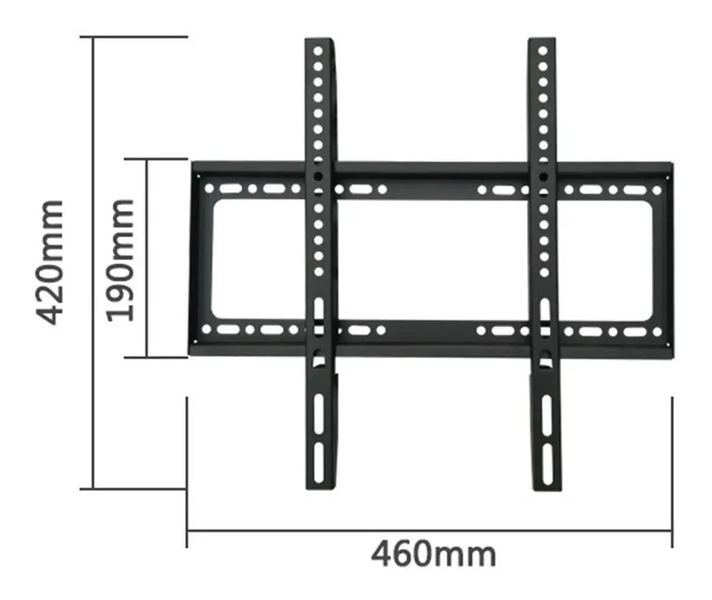 SOPORTE TV PARED MURO LCD LED FIJO 26 A 63 PULGADAS 50KG COLOR NEGRO